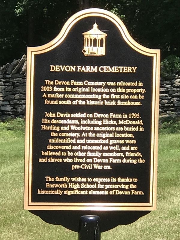 Devon Farm Cemetery Marker image. Click for full size.