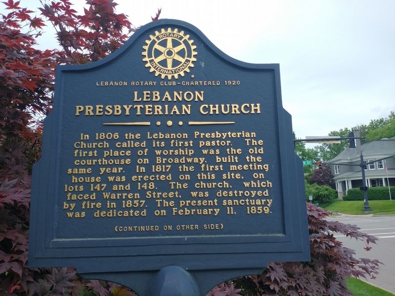Lebanon Presbyterian Church Marker. Click for full size. Lebanon Presbyterian Church Marker image. Click for full size.
