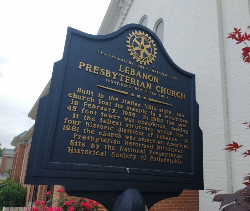 Lebanon Presbyterian Church Marker. Click for full size. Lebanon Presbyterian Church Marker image. Click for full size.