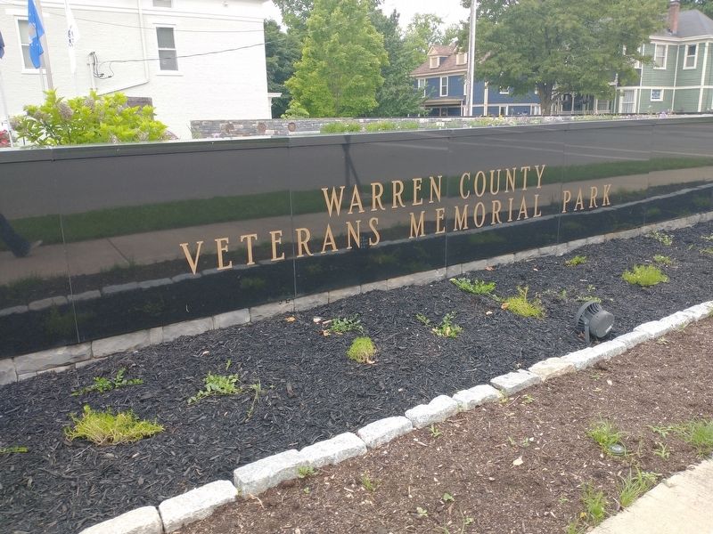 Warren County Veterans Memorial Park Marker image. Click for full size.