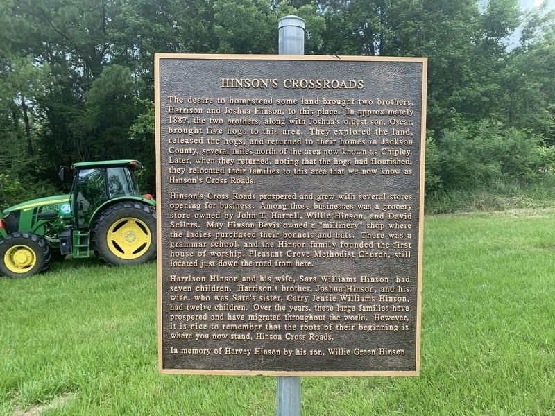 Hinson's Crossroads Marker image. Click for full size.