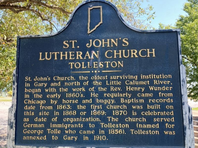 St. John's Lutheran Church Marker image. Click for full size.