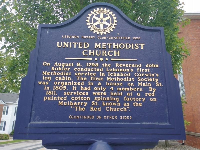 United Methodist Church Marker image. Click for full size.