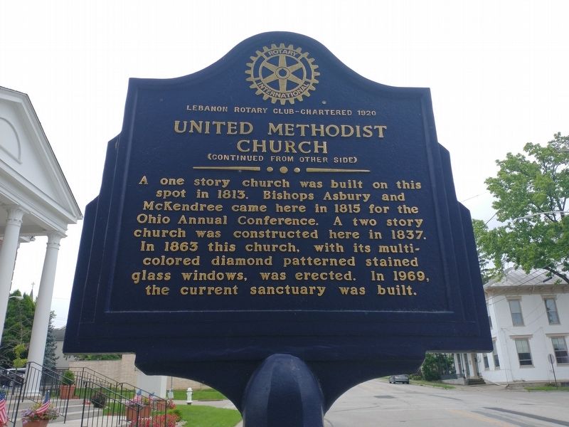 United Methodist Church Marker. Click for full size. United Methodist Church Marker image. Click for full size.