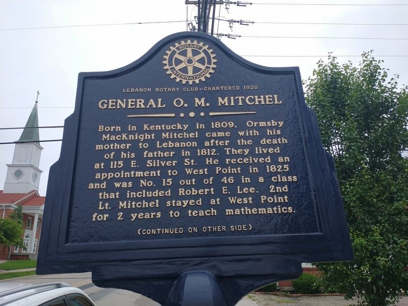 General O. M. Mitchel Marker. Click for full size. General O. M. Mitchel Marker image. Click for full size.