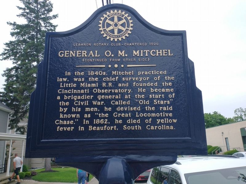 General O. M. Mitchel Marker image. Click for full size.