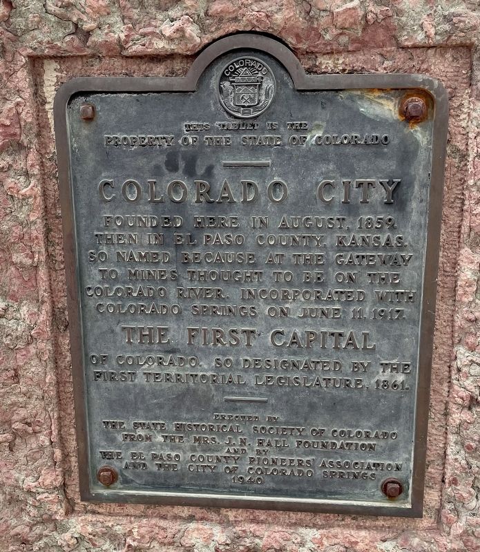 Colorado City Marker image. Click for full size.