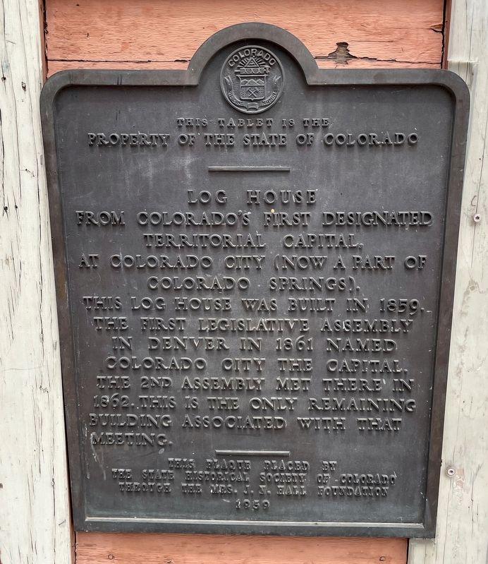 Log House Marker. Click for full size. Log House Marker image. Click for full size.