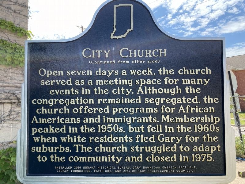 City Church Marker image. Click for full size.