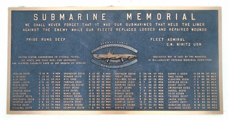 Submarine Memorial image. Click for full size.