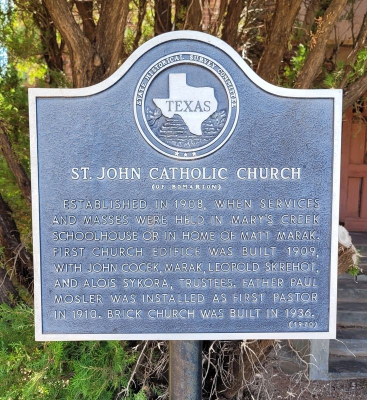 St. John Catholic Church Marker image. Click for full size.