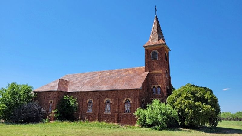 The side view of the St. John Catholic Church image. Click for full size.
