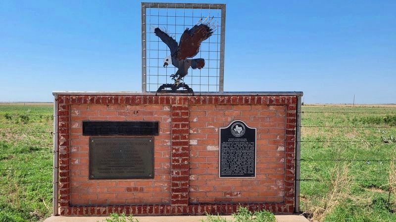 The Sunset Consolidated Rural School District Marker is on the right of the two markers image. Click for full size.