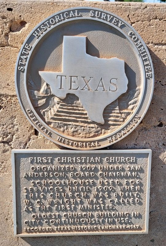 First Christian Church Marker image. Click for full size.