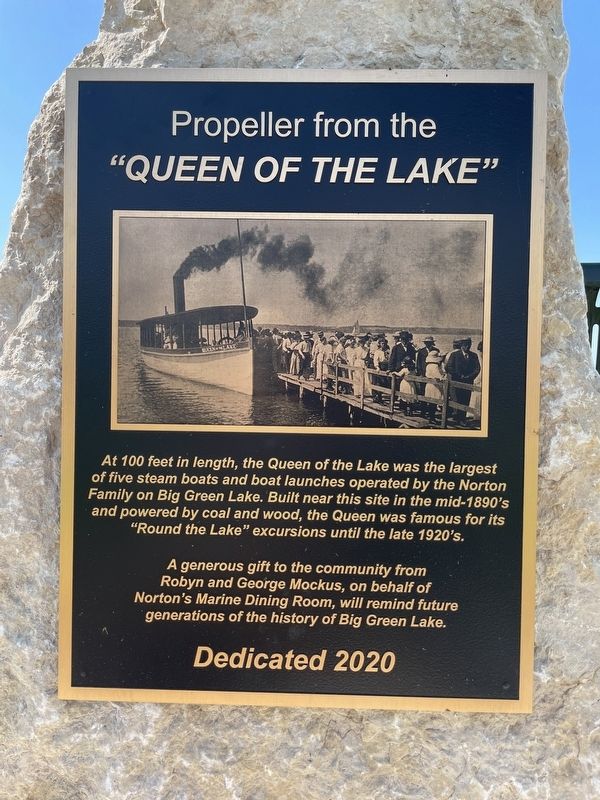Propeller from the �Queen of the Lake� Marker image. Click for full size.