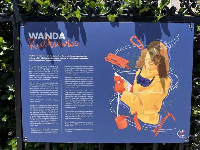Wanda Rutkiewicz Marker image. Click for full size.