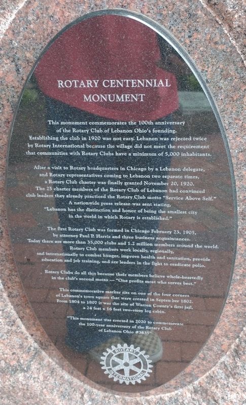 Rotary Centennial Monument image. Click for full size.