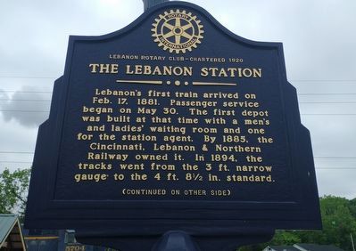 The Lebanon Station Marker image. Click for full size.
