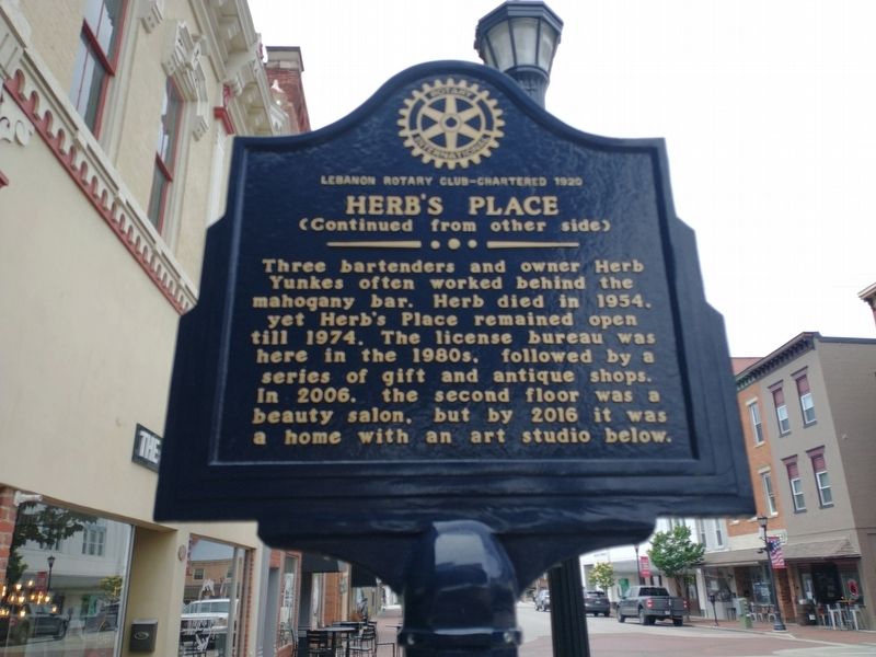 Herb's Place Marker image. Click for full size.