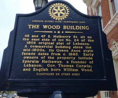 The Wood Building Marker image. Click for full size.