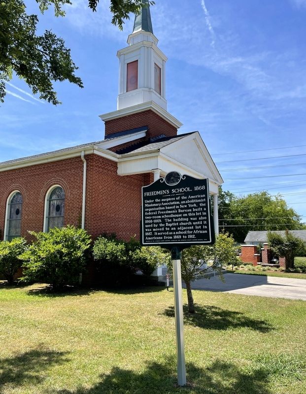 Freedmen�s School, 1868 Marker image. Click for full size.