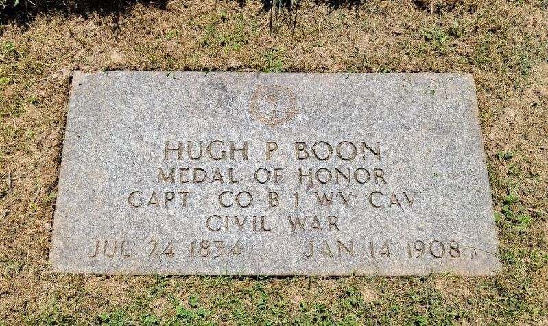 Capt. Hugh P. Boon - Updated Grave Marker image. Click for full size.
