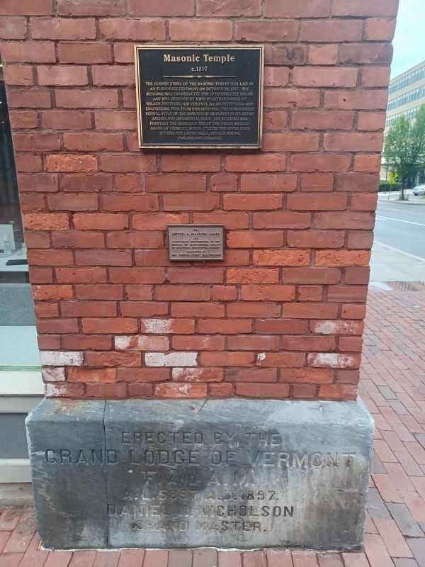 Masonic Temple Markers image. Click for full size.