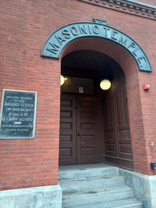 Masonic Temple Plaques image. Click for full size.