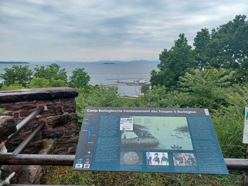 Lake Champlain beyond the Marker. Click for full size. Lake Champlain beyond the Marker image. Click for full size.
