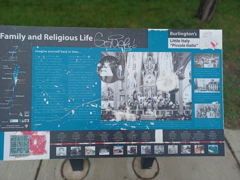Family and Religious Life Marker image. Click for full size.