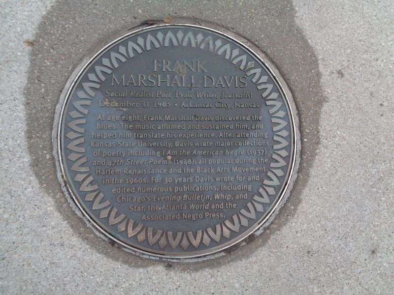 Frank Marshall Davis Marker image. Click for full size.