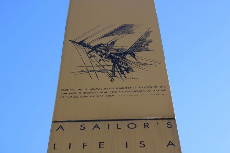A Sailor’s Life is a Dangerous One Marker image. Click for full size.