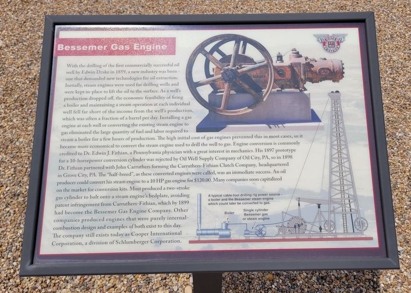 Bessemer Gas Engine Marker image. Click for full size.