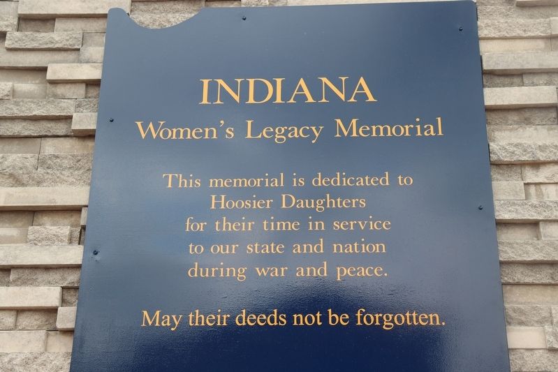 Indiana Women's Legacy Memorial. Click for full size. Indiana Women's Legacy Memorial image. Click for full size.