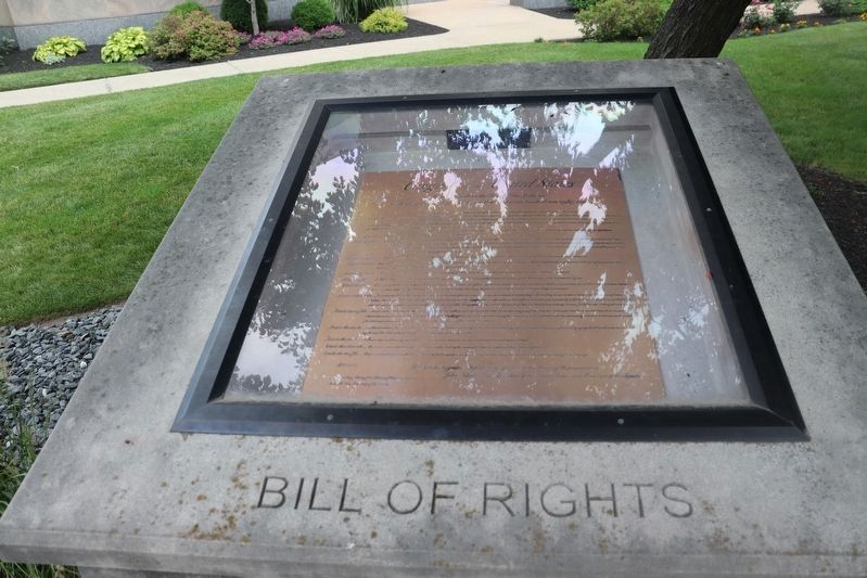 The Bill of Rights Display image. Click for full size.
