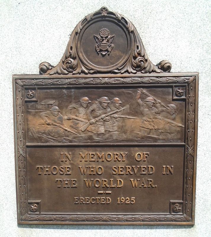 World War Memorial Dedication Marker image. Click for full size.