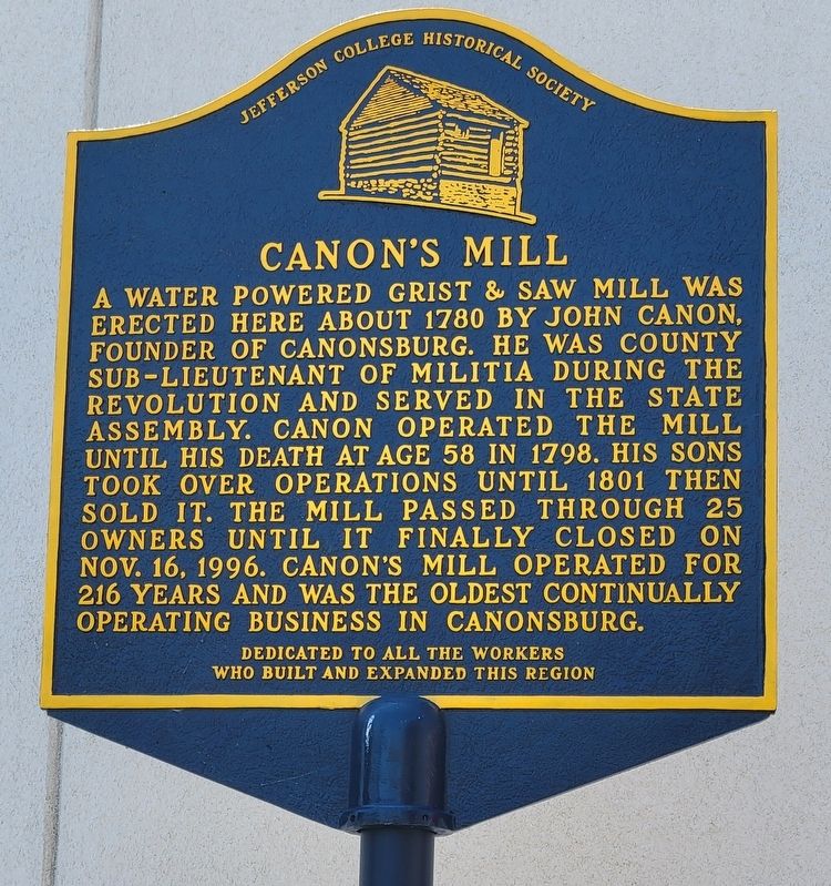 Canon's Mill Marker image. Click for full size.