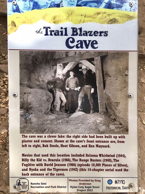 Trail Blazers Cave Marker. Click for full size. Trail Blazers Cave Marker image. Click for full size.
