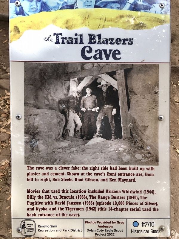 Trail Blazers Cave Marker image. Click for full size.