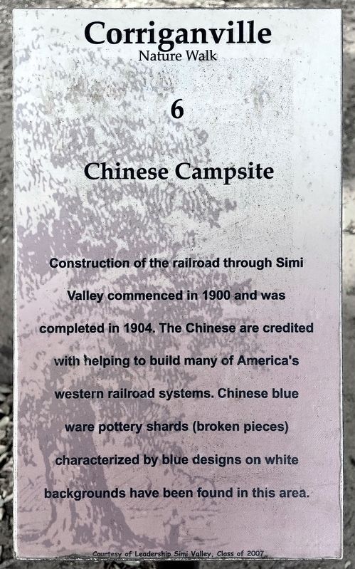 Chinese Campsite Marker image. Click for full size.