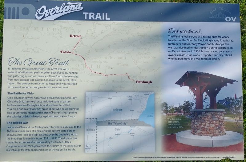 Overland Trail Marker. Click for full size. Overland Trail Marker image. Click for full size.