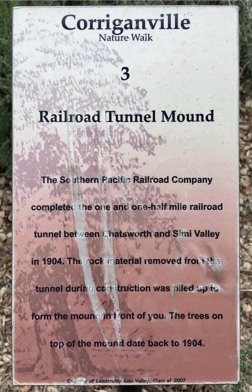 Railroad Tunnel Mound Marker image. Click for full size.
