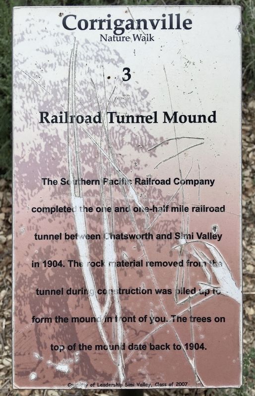 Railroad Tunnel Mound Marker image. Click for full size.