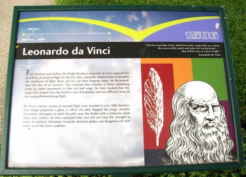Leonardo da Vinci Marker. Click for full size. Leonardo da Vinci Marker image. Click for full size.