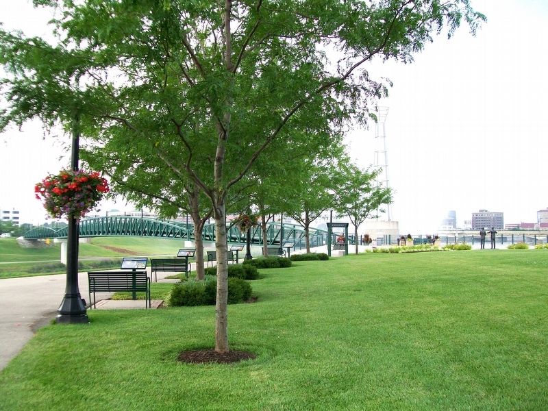 Centennial Park Markers. Click for full size. Centennial Park Markers image. Click for full size.