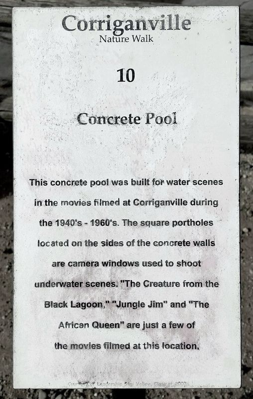 Concrete Pool Marker image. Click for full size.