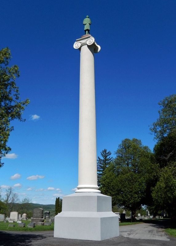 Jersey Shore Cemetery War Memorial<br>(<i>looking northeast</i>)</center> image. Click for full size.