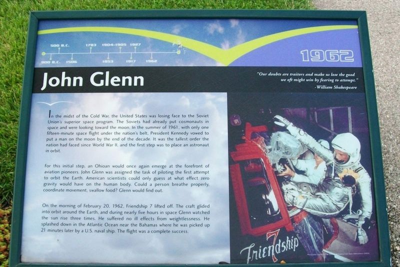 John Glenn Marker. Click for full size. John Glenn Marker image. Click for full size.