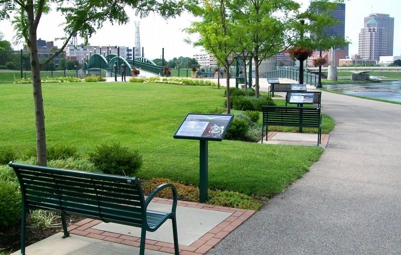 Centennial Park Markers. Click for full size. Centennial Park Markers image. Click for full size.