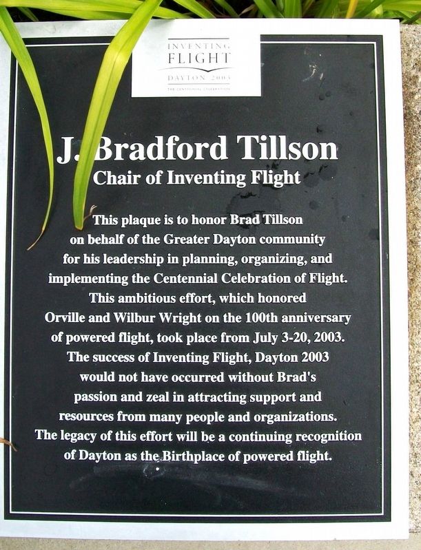 J. Bradford Tillson Marker. Click for full size. J. Bradford Tillson Marker image. Click for full size.